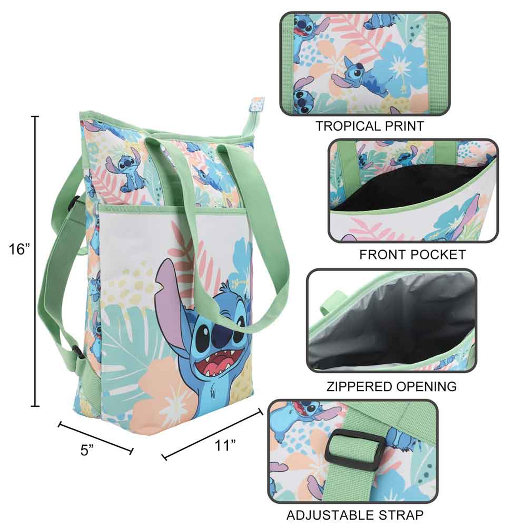 Disney Lilo and Stitch Insulated Cooler Tote Bag