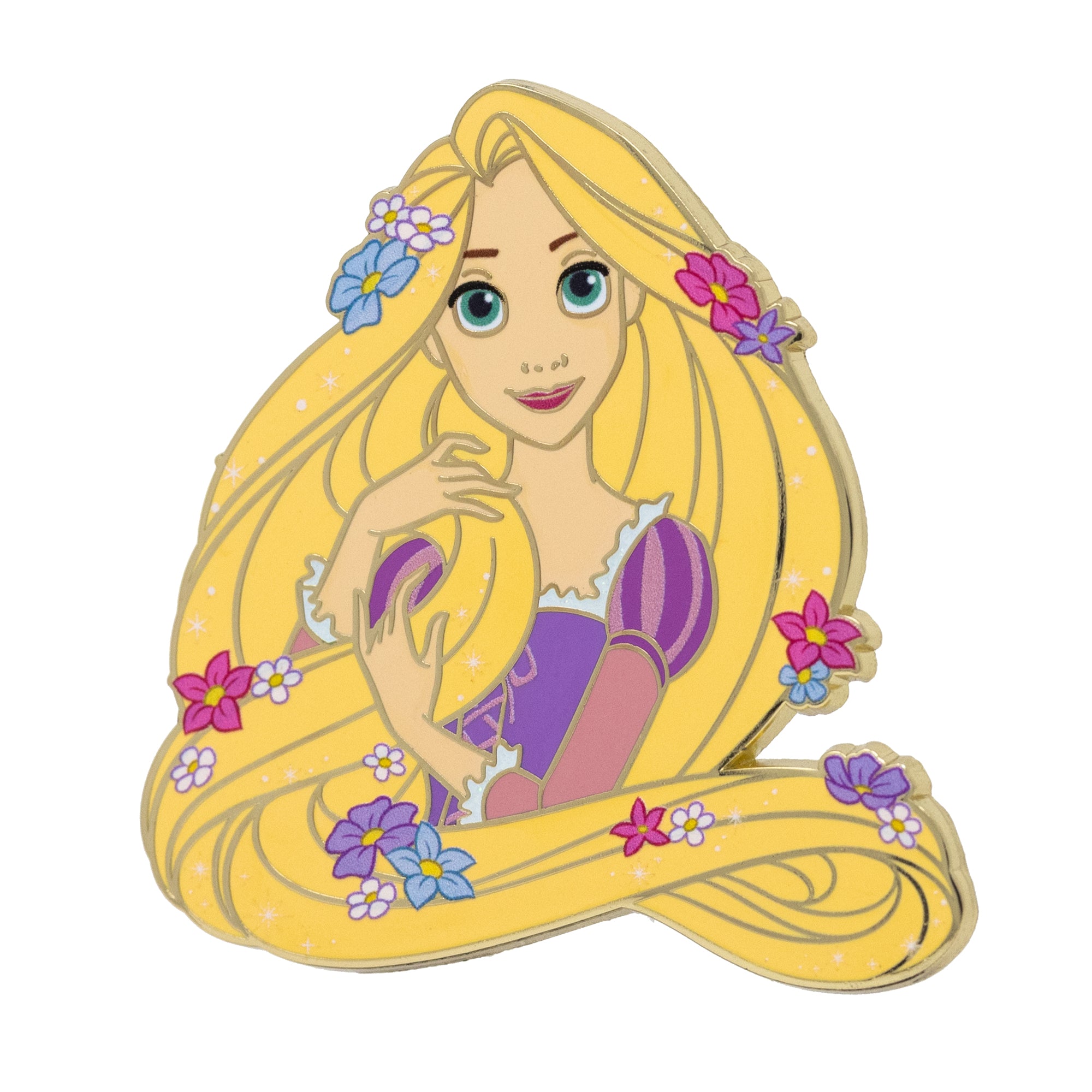 Disney Floral Princess Rapunzel 2.5" Collectible Pin