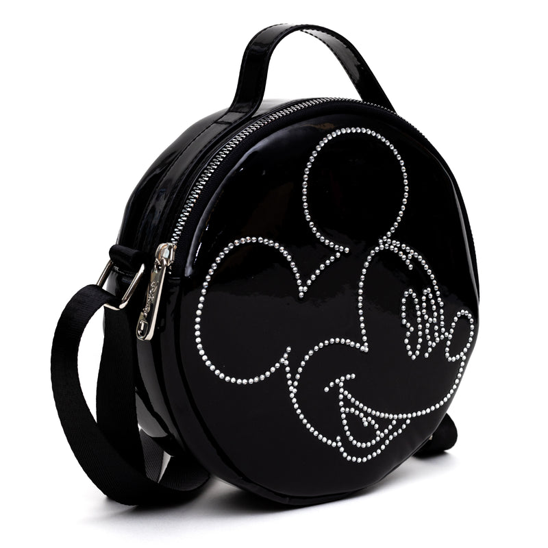 RHINESTONE CROSSBODY BAG - Black