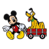 Disney Mickey and Pluto 2.5" Collectible Pin - NEW RELEASE