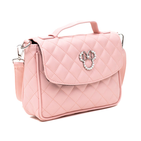 Disney Minnie Mouse Quilted Pearl Crossbody Bag