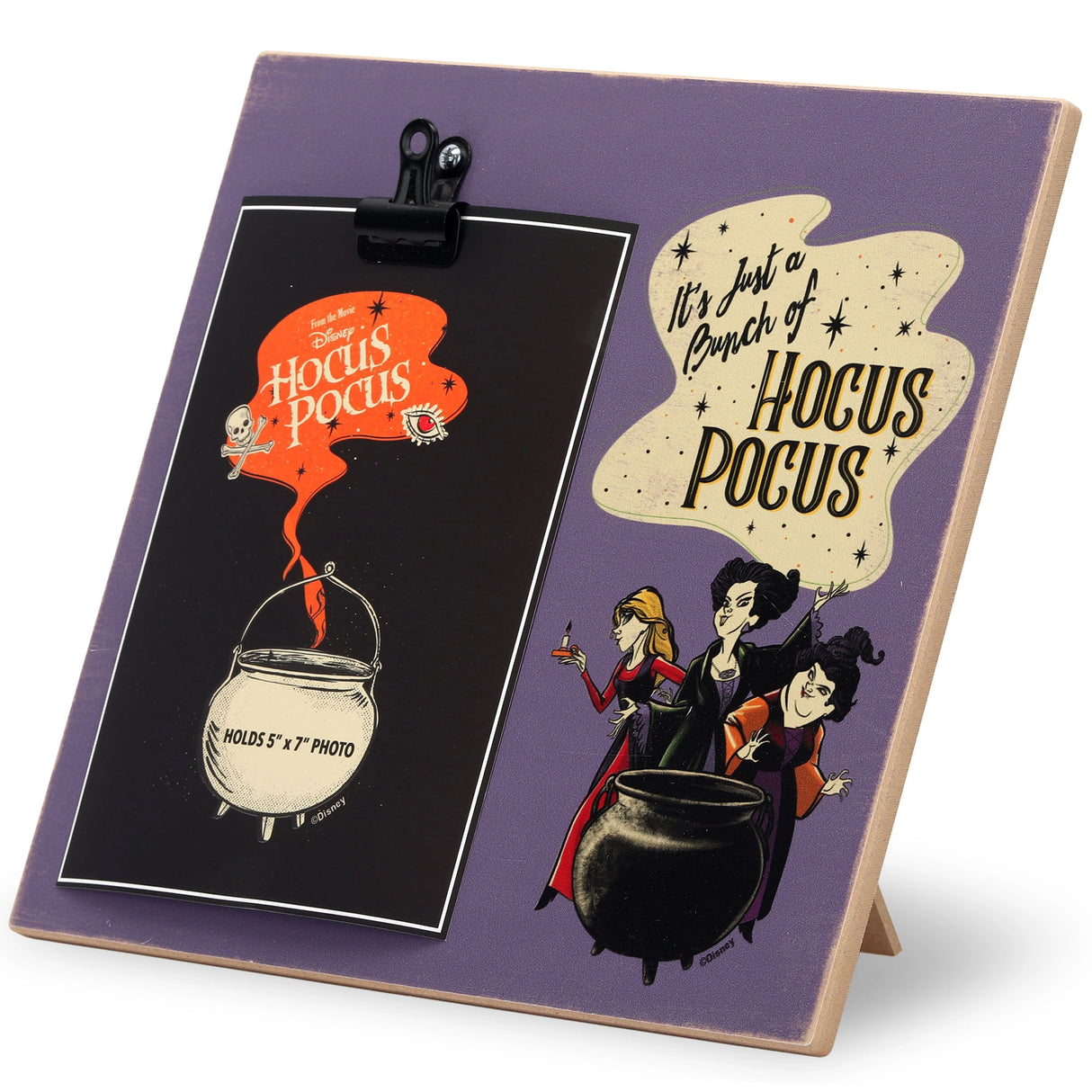 Disney It's Just A Bunch of Hocus Pocus Wood Photo Clip Frame