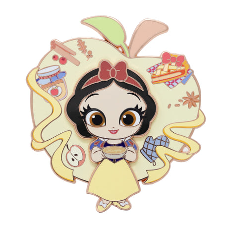 Disney Cutie Princess & Food Series Snow White 3" Collectible Pin on Pin Special Edition 400 - PREORDER