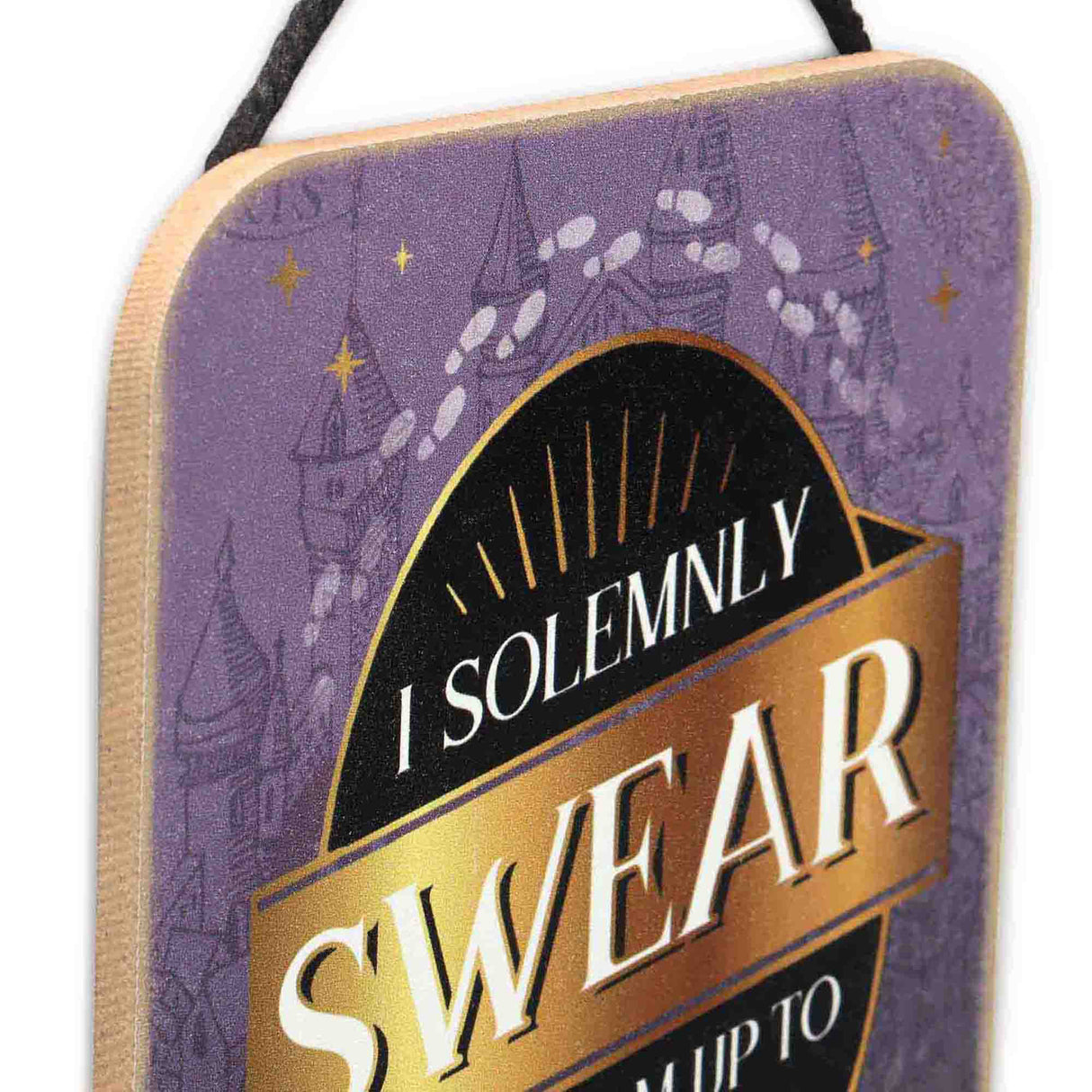 Harry Potter I Solemnly Swear Hanging Wood Wall Decor