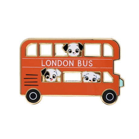 Disney 101 Dalmatians Seeing Spots Series - London Bus 2.25" Collectible Pin