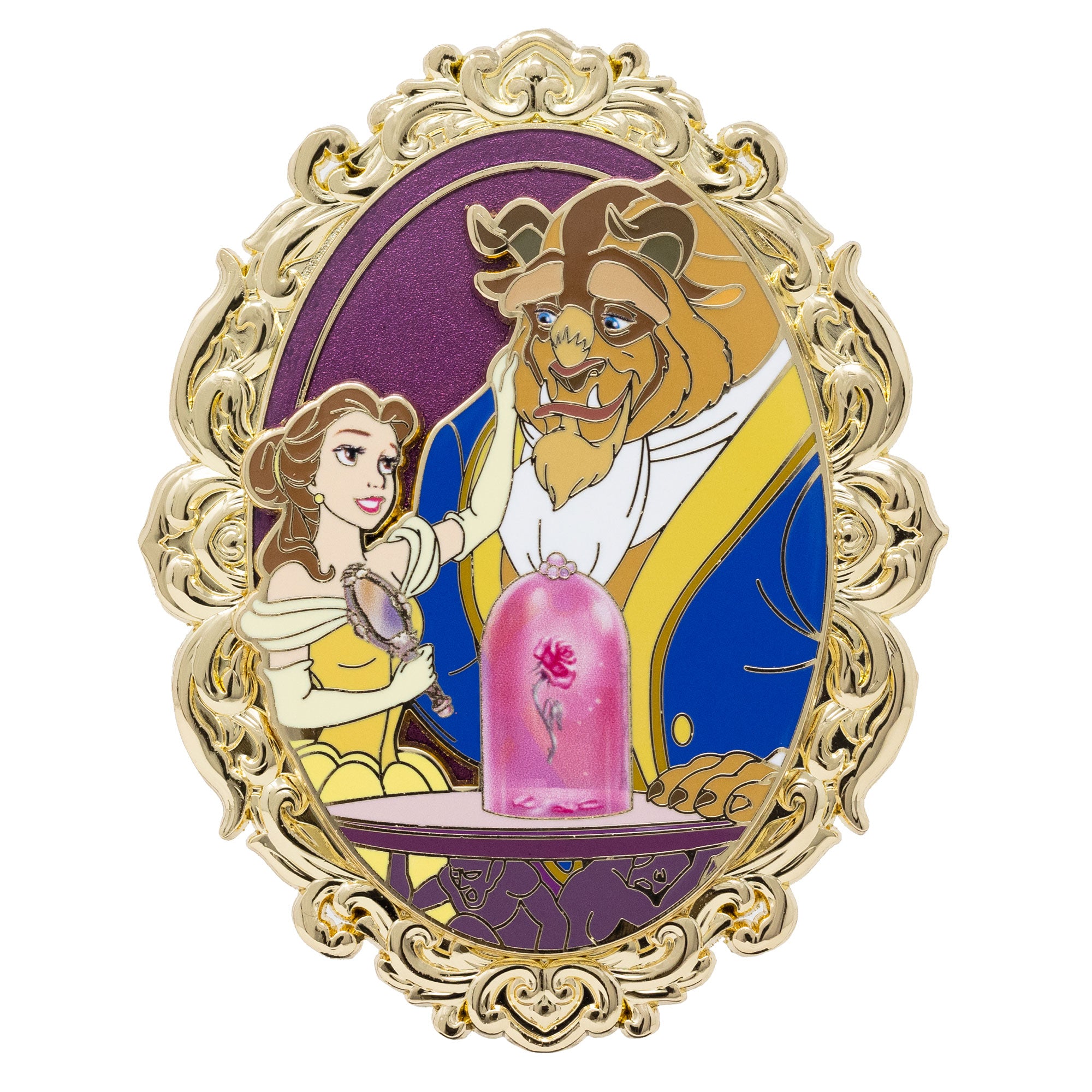 Disney Beauty and the Beast Enchanted Rose Collectible Pin on Pin Special Edition 300 - PREORDER