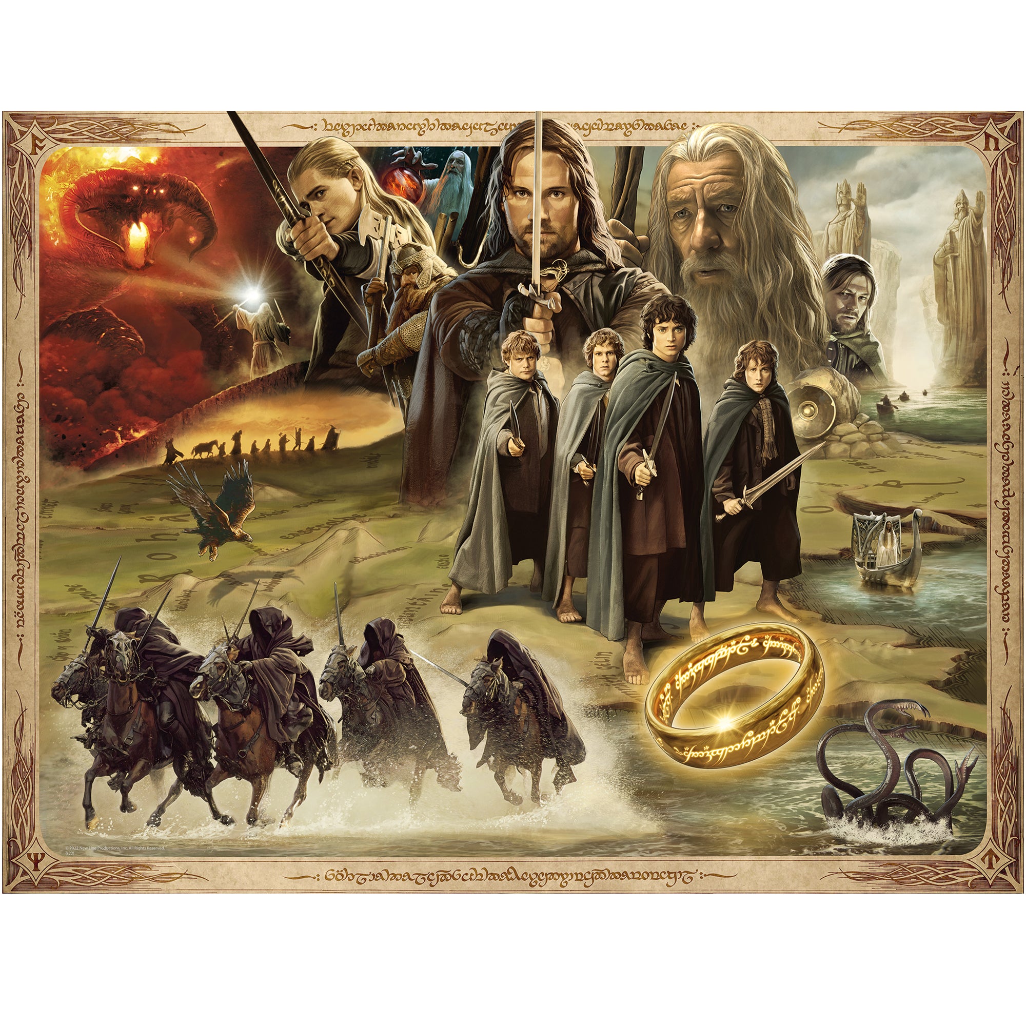 Lord of the Rings: The Fellowship of the Ring 2000pc Puzzle