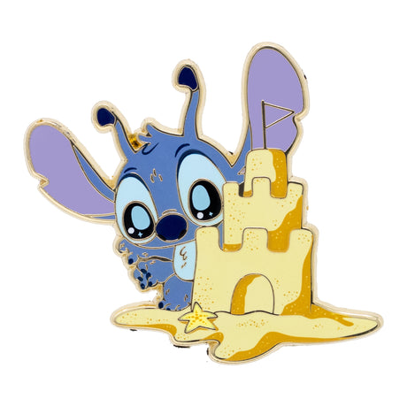 Disney Stitch Cutie Series - Stitch Sand Castle 2" Collectible Pin Special Edition 300