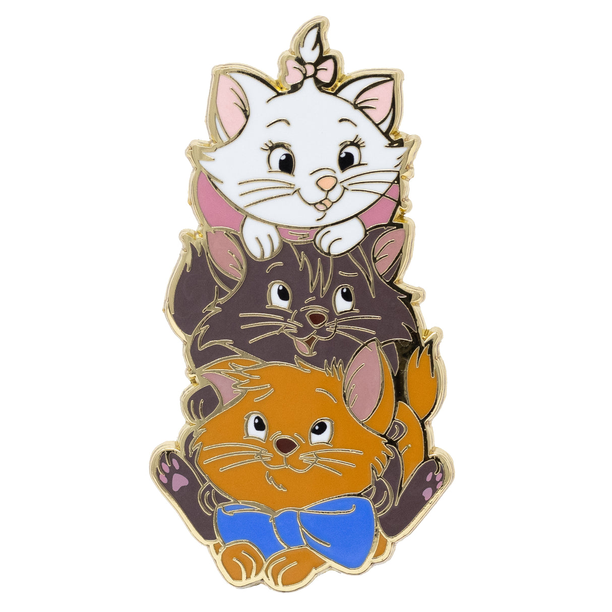 Disney The Aristocats Marie, Berlioz, and Toulouse 2.25" Collectible Pin