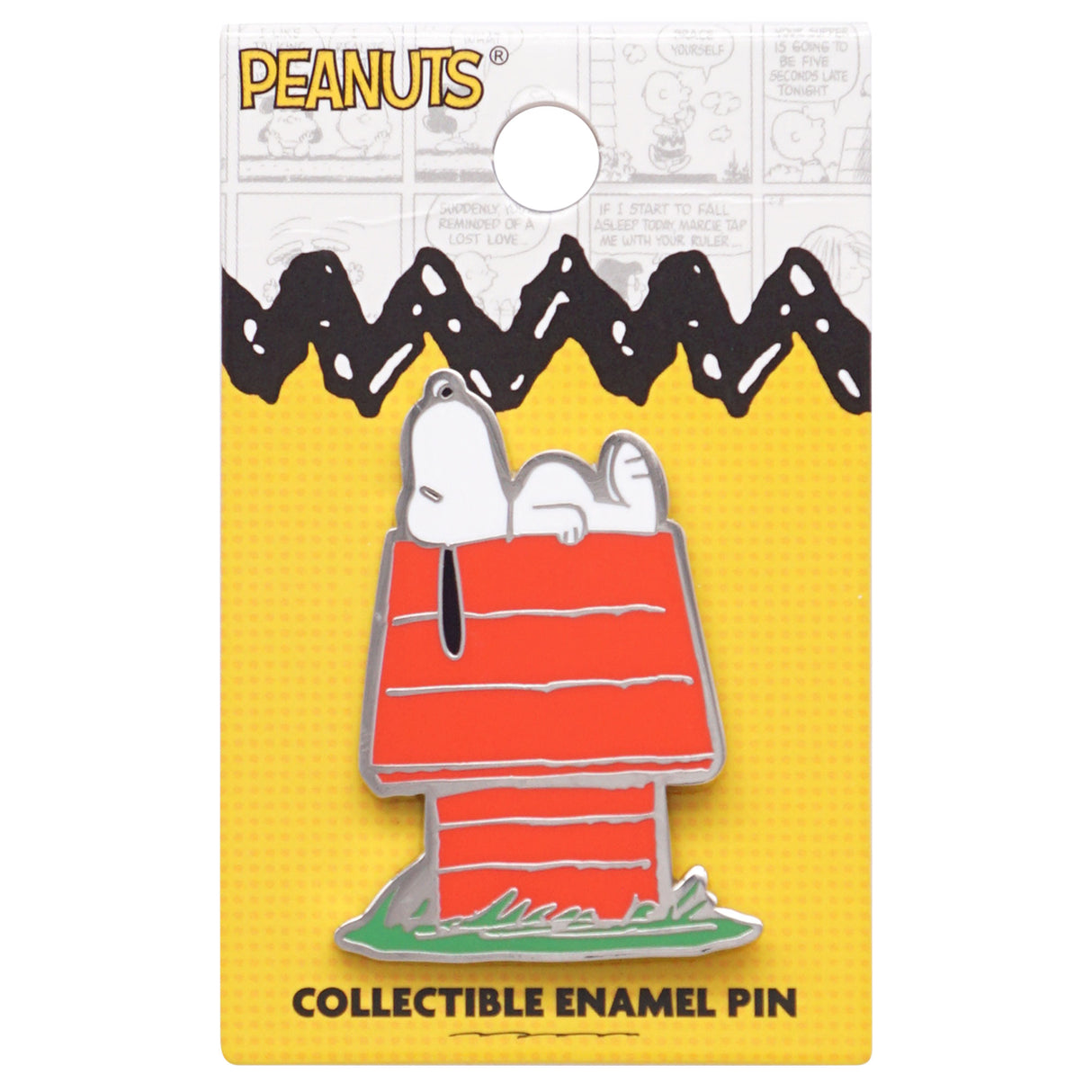 Peanuts Snoopy on Doghouse 1.75" Collectible Pin