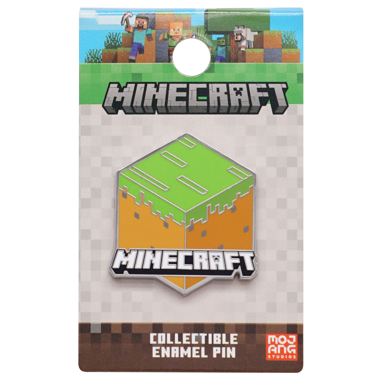 Minecraft Logo 1.75" Collectible Pin