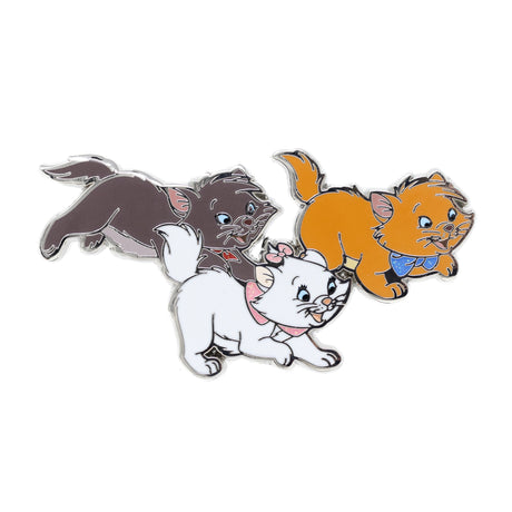 Disney The Aristocats Marie, Toulouse, and Berlioz Running 2" Open Edition Collectible Pin