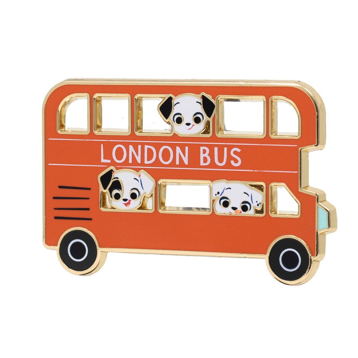 Disney 101 Dalmatians Seeing Spots Series - London Bus 2.25" Collectible Pin