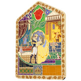 Disney Beauty and the Beast Stained Glass Jumbo 5" Special Edition 100 Pin - PREORDER