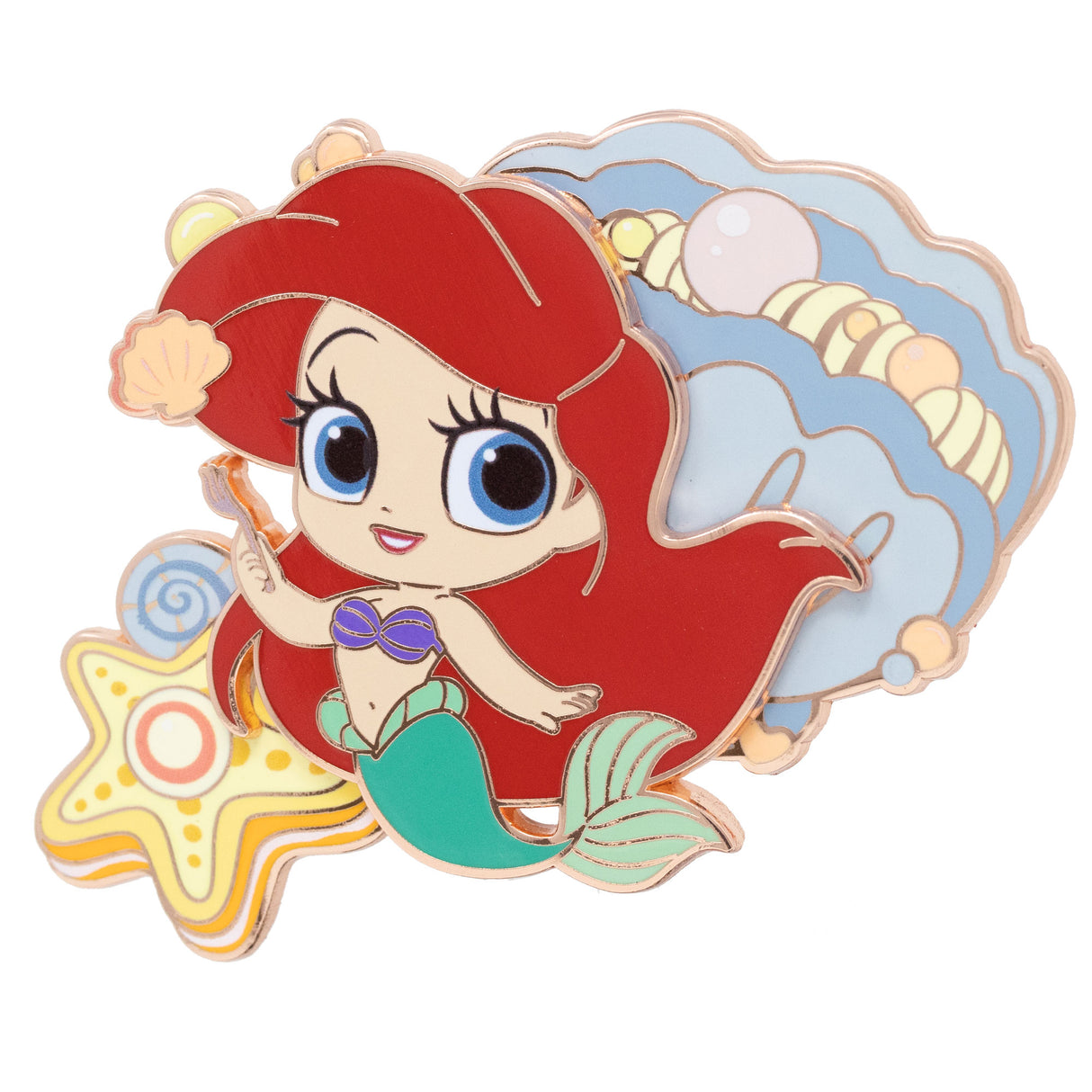 Disney Cutie Princess & Food Series Ariel 3" Collectible Pin on Pin Special Edition 400 - PREORDER