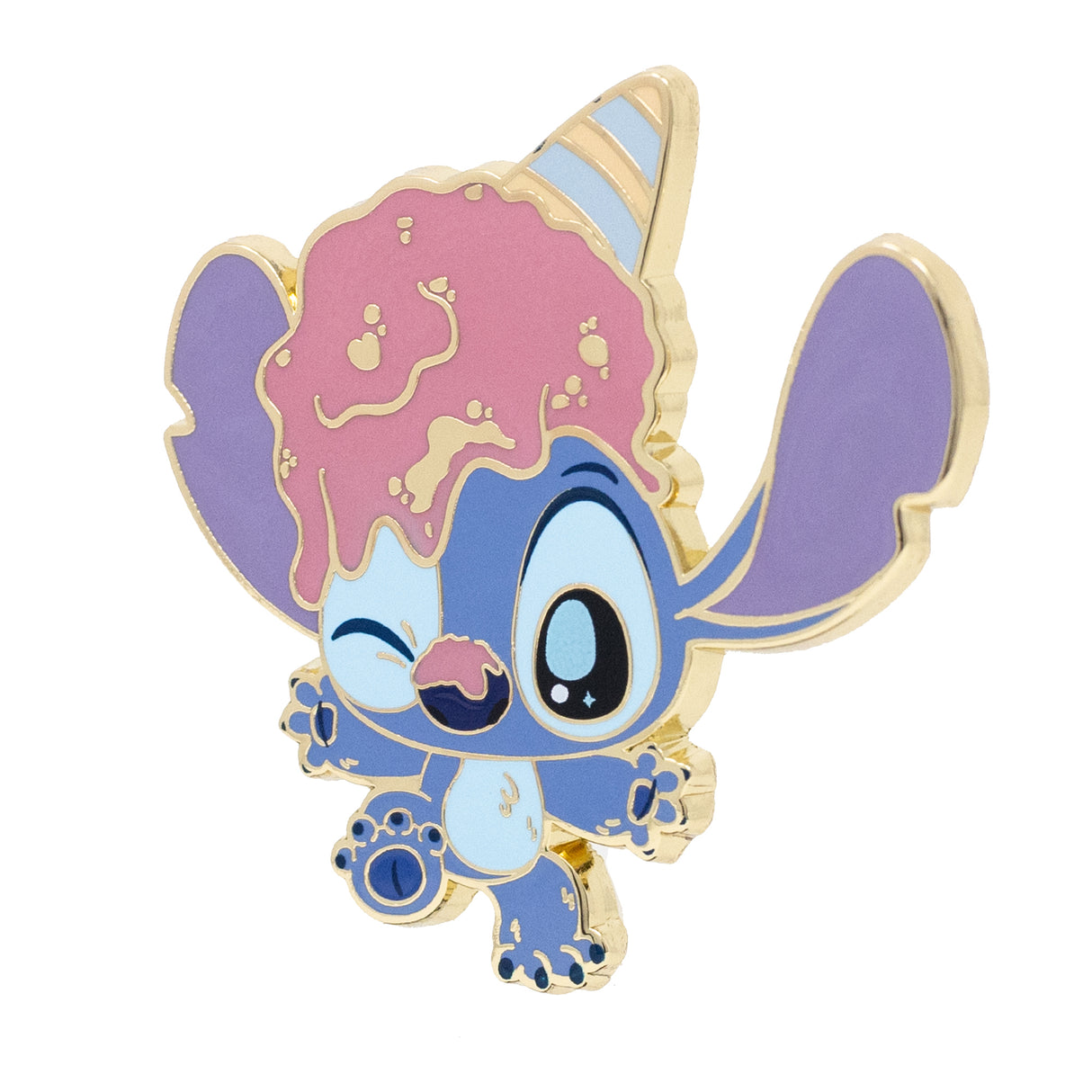 Disney Stitch Cutie Series - Stitch with Ice Cream 2" Collectible Pin Special Edition 300