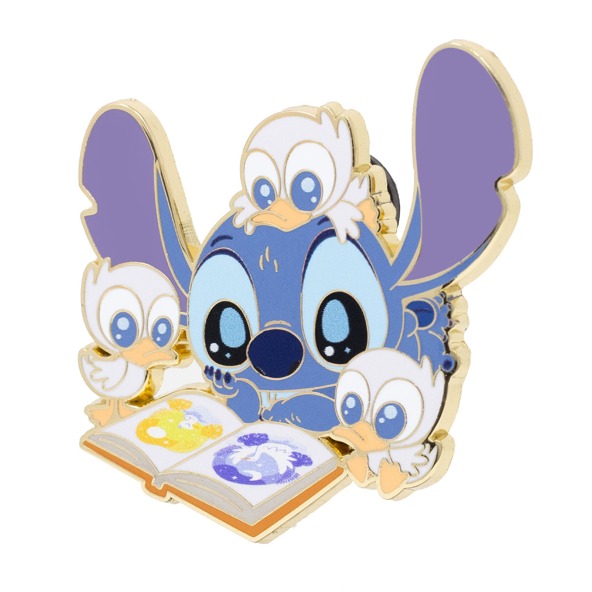 Disney Stitch Cutie Series - Stitch with Ugly Ducklings 2" Collectible Pin Special Edition 300 - NEW RELEASE