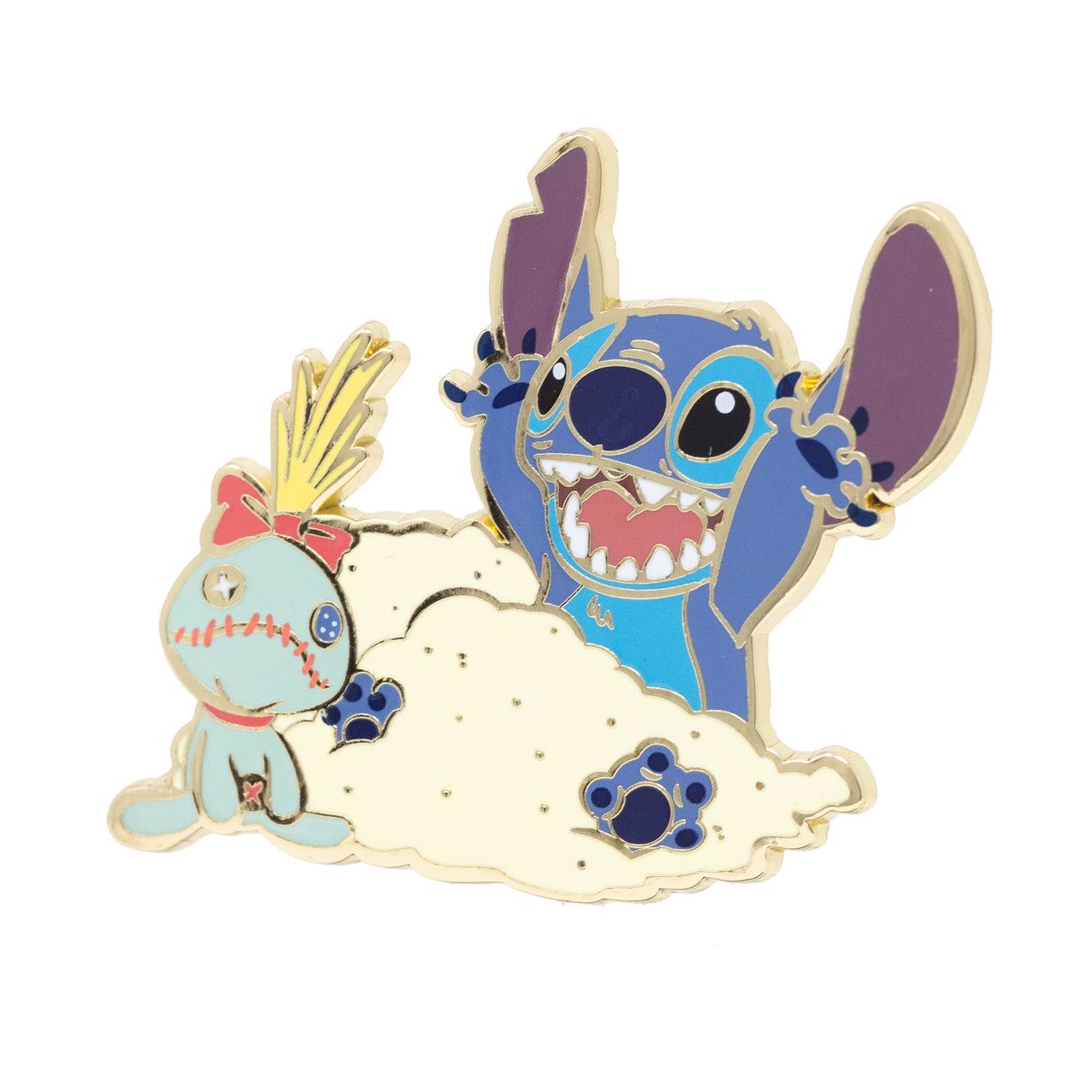 Disney Lilo and Stitch Sandy Day with Scrump 2" Collectible Pin - NEW RELEASE