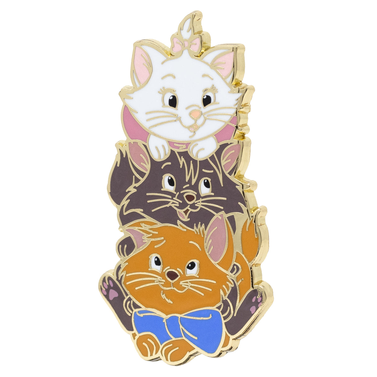 Disney The Aristocats Marie, Berlioz, and Toulouse 2.25" Collectible Pin