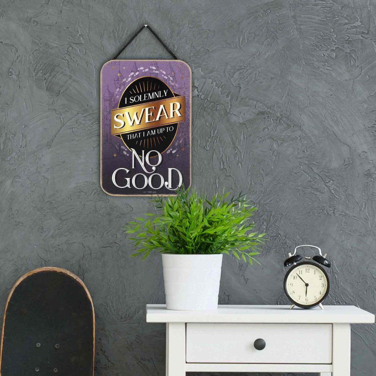 Harry Potter I Solemnly Swear Hanging Wood Wall Decor