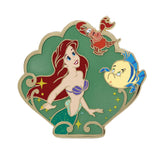 Disney The Little Mermaid 35th Anniversary Ariel with Sebastian and Flounder Collectible Pin Special Edition 300 - PREORDER