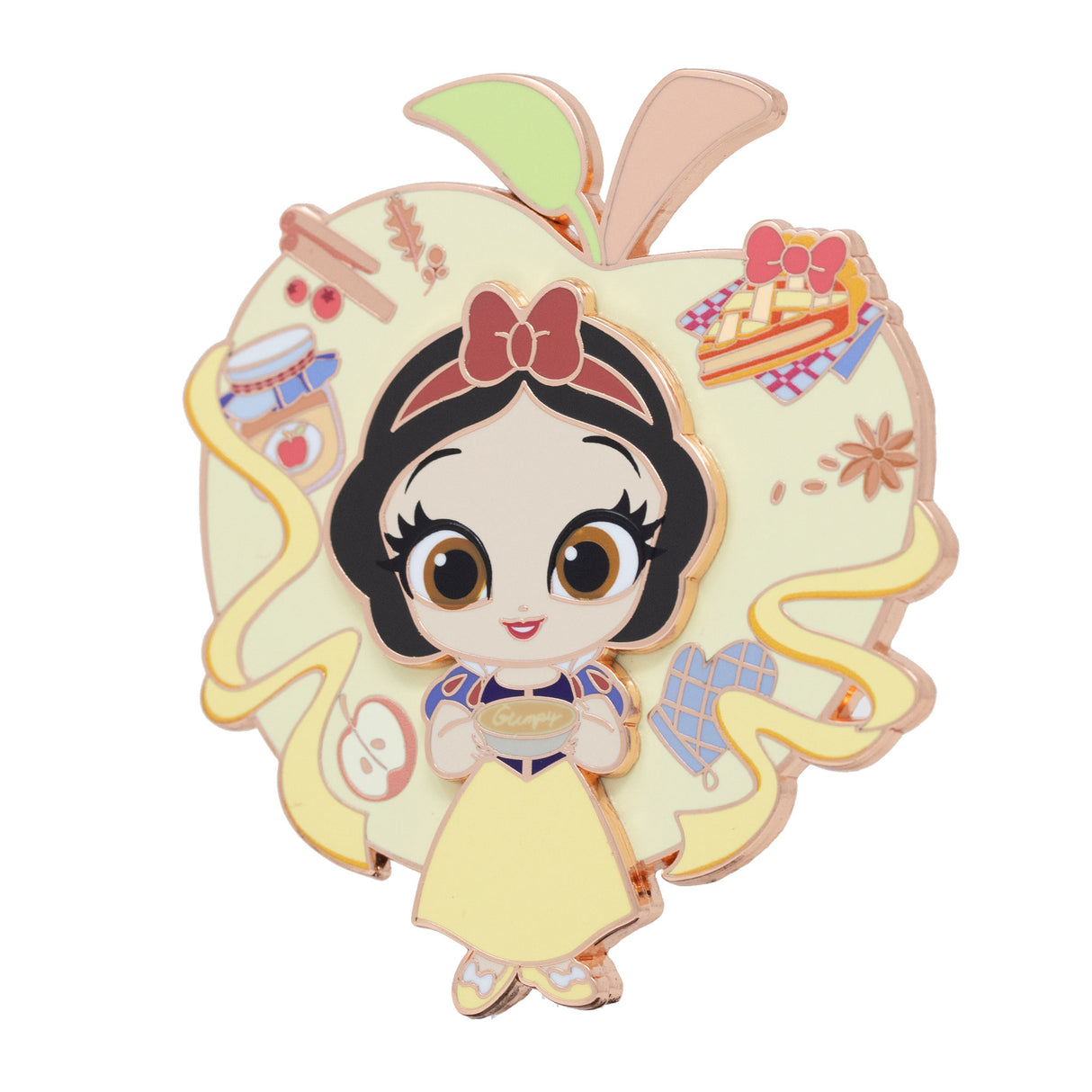 Disney Cutie Princess & Food Series Snow White 3" Collectible Pin on Pin Special Edition 400 - PREORDER