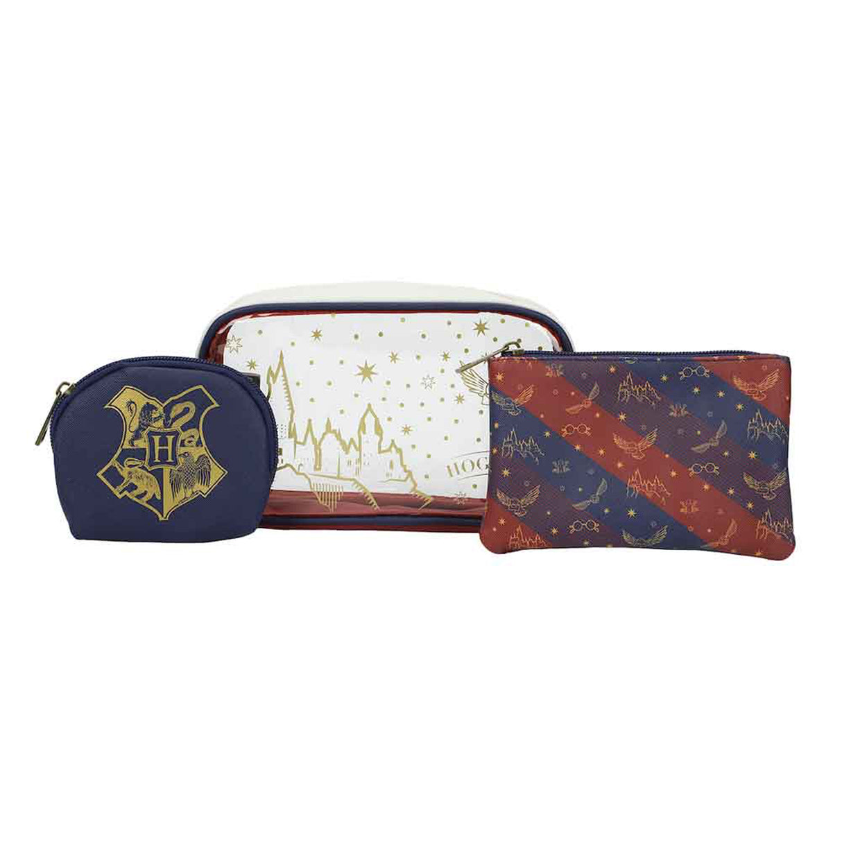 Harry Potter 3pc Cosmetic Bag Set