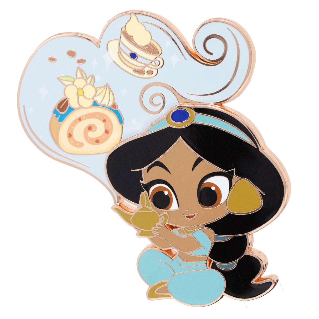 Disney Cutie Princess & Food Series Jasmine 3" Collectible Pin on Pin Special Edition 400 - PREORDER