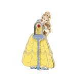 Disney Princess Beauty and the Beast Belle Enchanted Rose Pin on Pin 2" Collectible Pin - NEW RELEASE