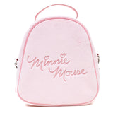 Disney Minnie Mouse Furry Pink Bow Crossbody Bag