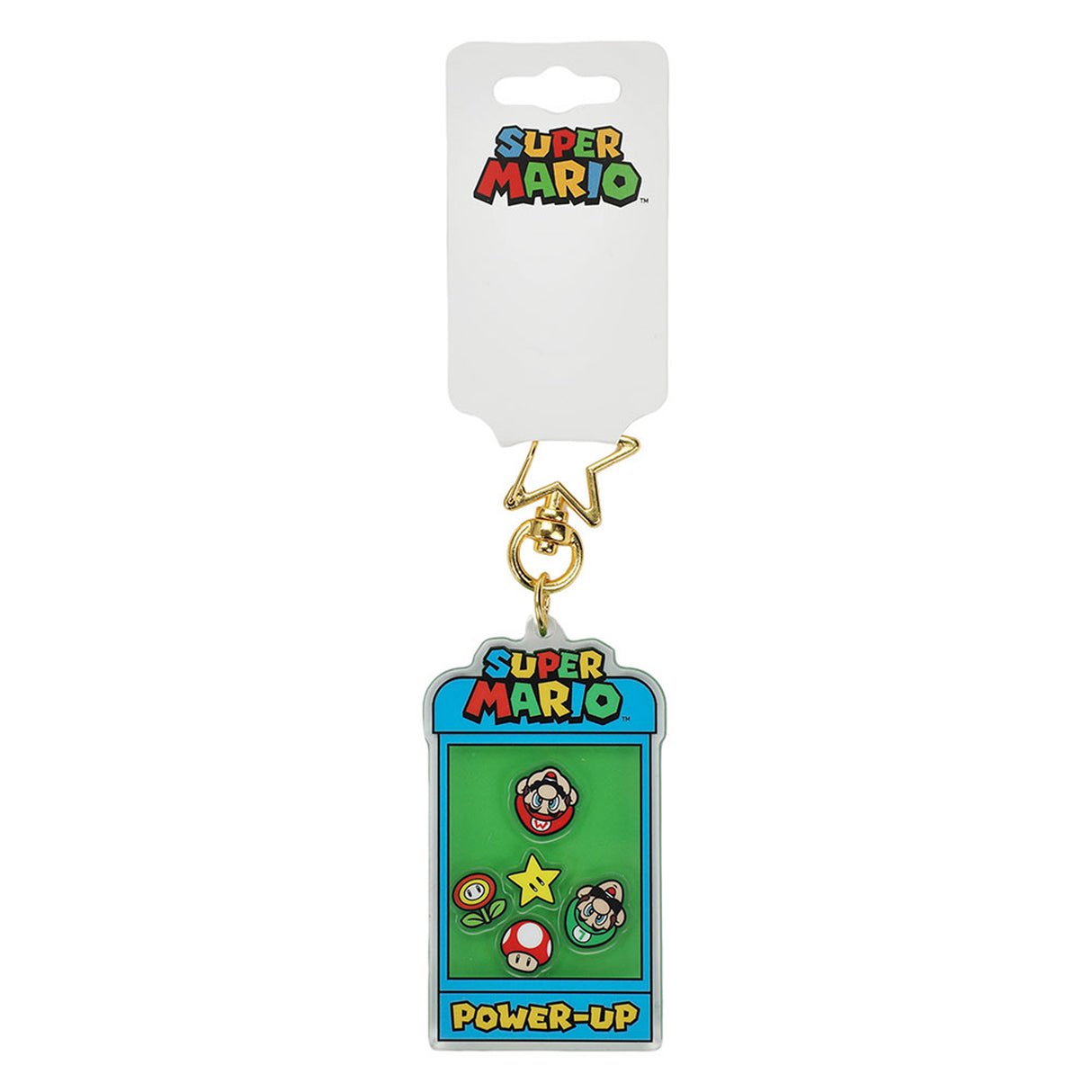 Super Mario Shaker Power Up Keychain