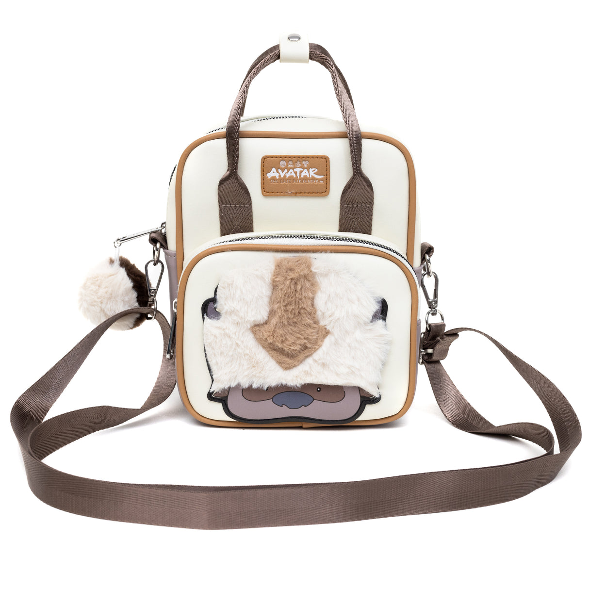 Avatar the Last Airbender Appa Furry Face Crossbody Bag