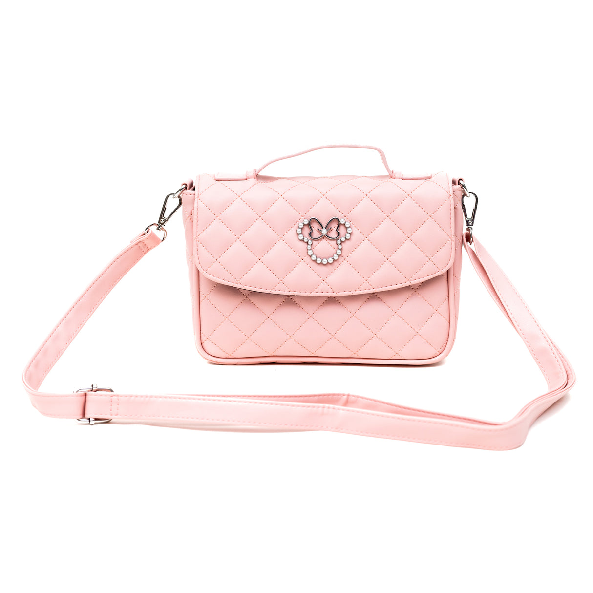 Disney Minnie Mouse Quilted Pearl Crossbody Bag