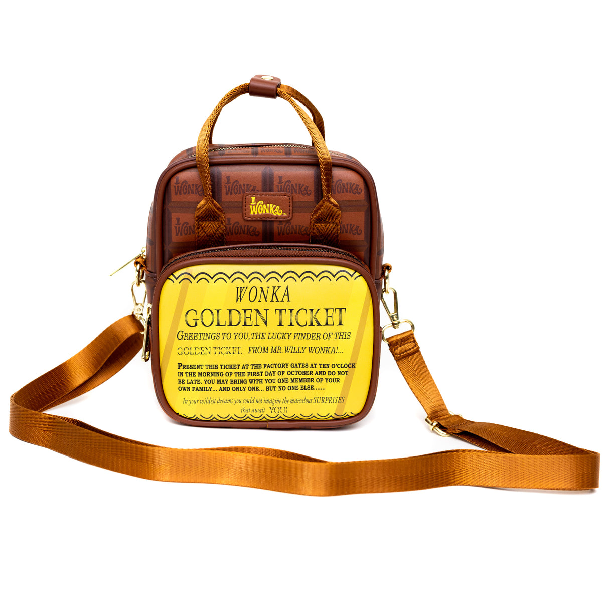 Willy Wonka Chocolate Bar Deluxe Crossbody Bag