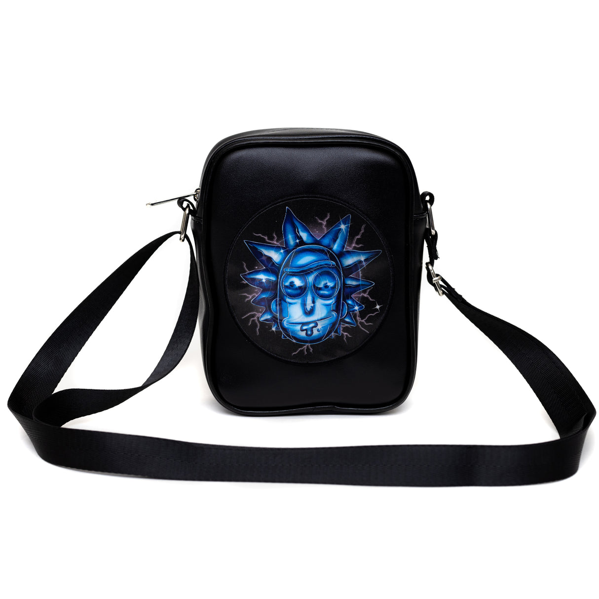 Rick and Morty Lenticular Expressions Crossbody Bag