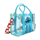 Disney Stitch Glitter Clear Tote Crossbody Bag