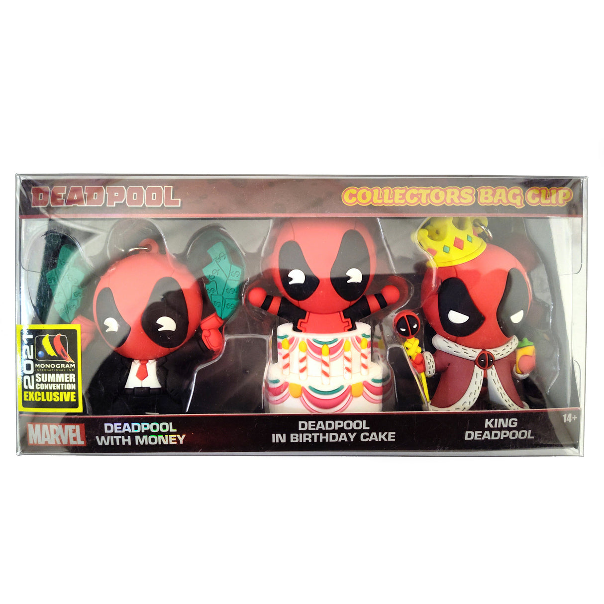 Deadpool Collectors Bag Clip Set - Comic Con 2021 Exclusive