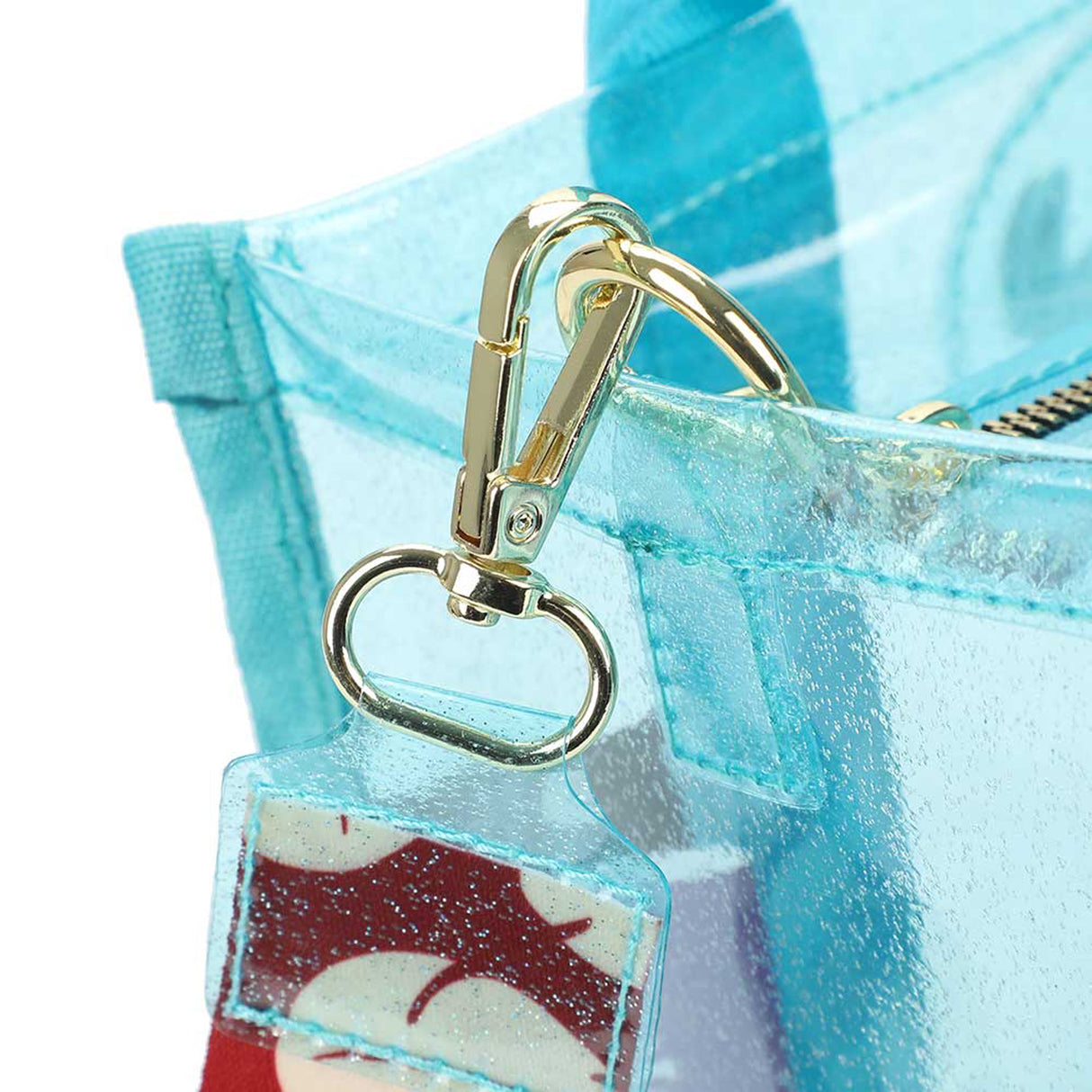 Disney Stitch Glitter Clear Tote Crossbody Bag