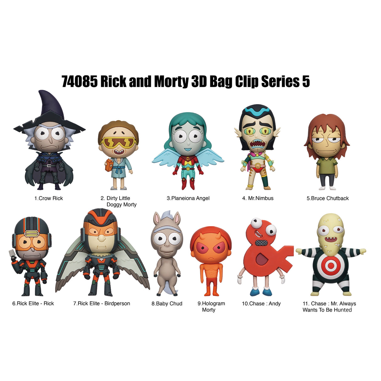 Rick and Morty Mystery 3D Bag Clip - Series 5