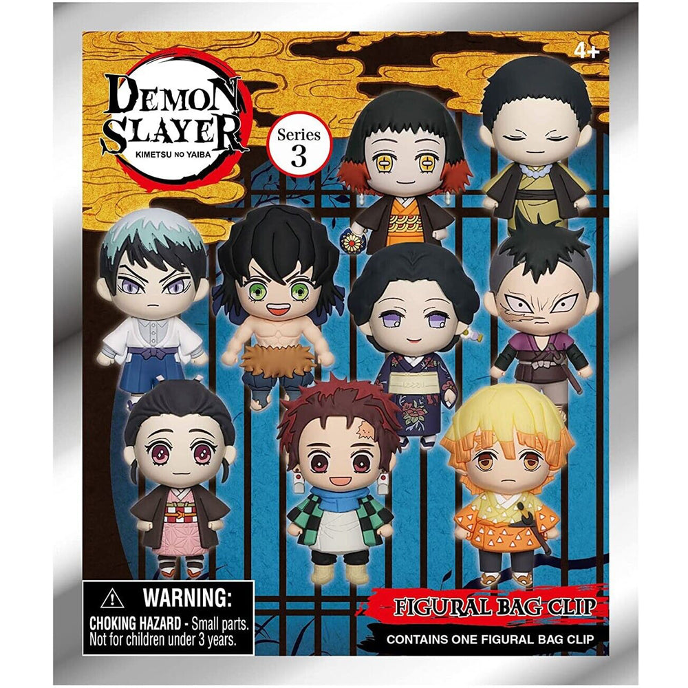 Demon Slayer Series 3 Collectible 3D Bag Clip - Mystery Bag