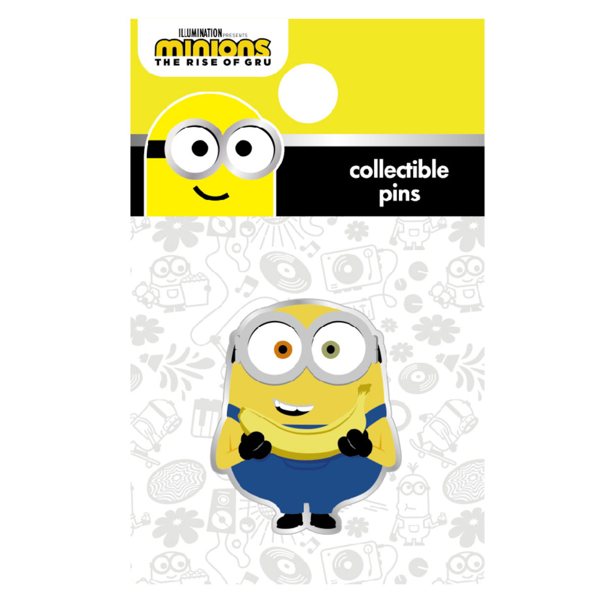 Minions Bob Holding Banana – Color Enamel Pin