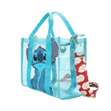 Disney Stitch Glitter Clear Tote Crossbody Bag