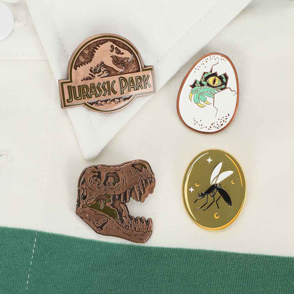 Jurassic Park 4 Piece Collectible Pin Set