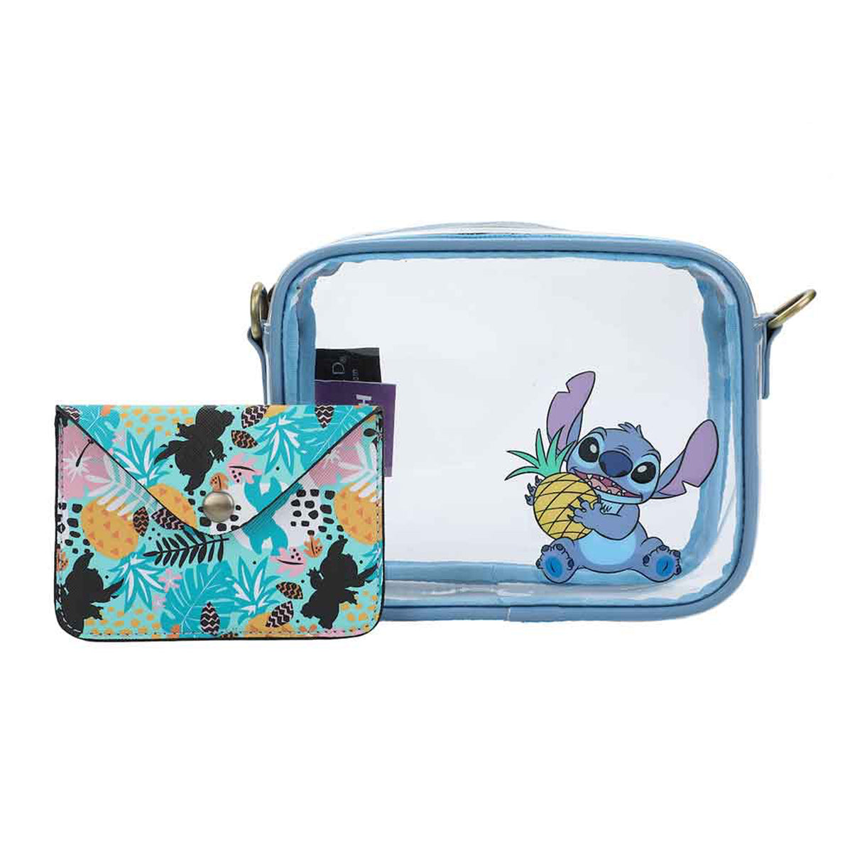 Disney Lilo and Stitch Clear Crossbody Bag with Wallet