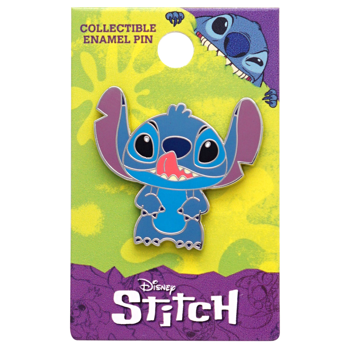 Disney Lilo and Stitch Sticking Tongue Out 1.75" Collectible Pin