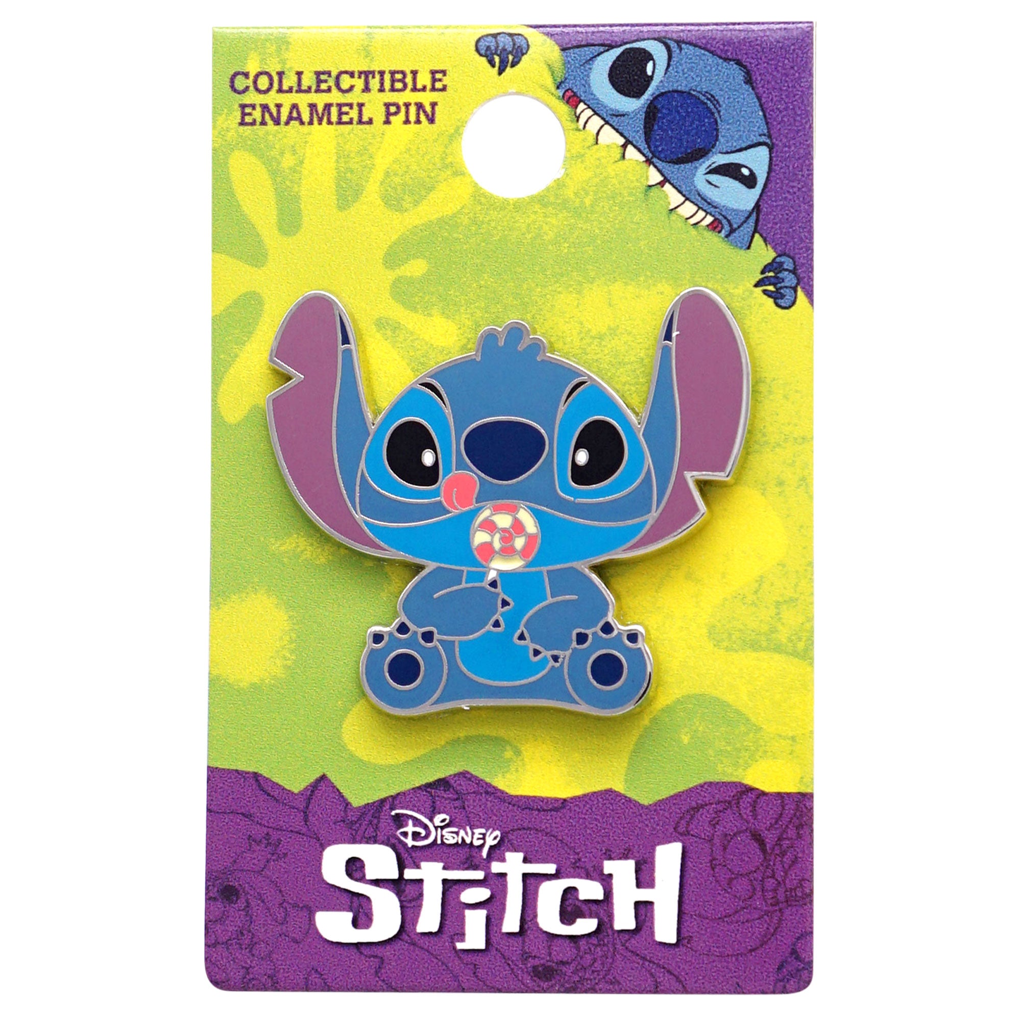 Disney Lilo and Stitch with Lollipop 1.75" Collectible Pin