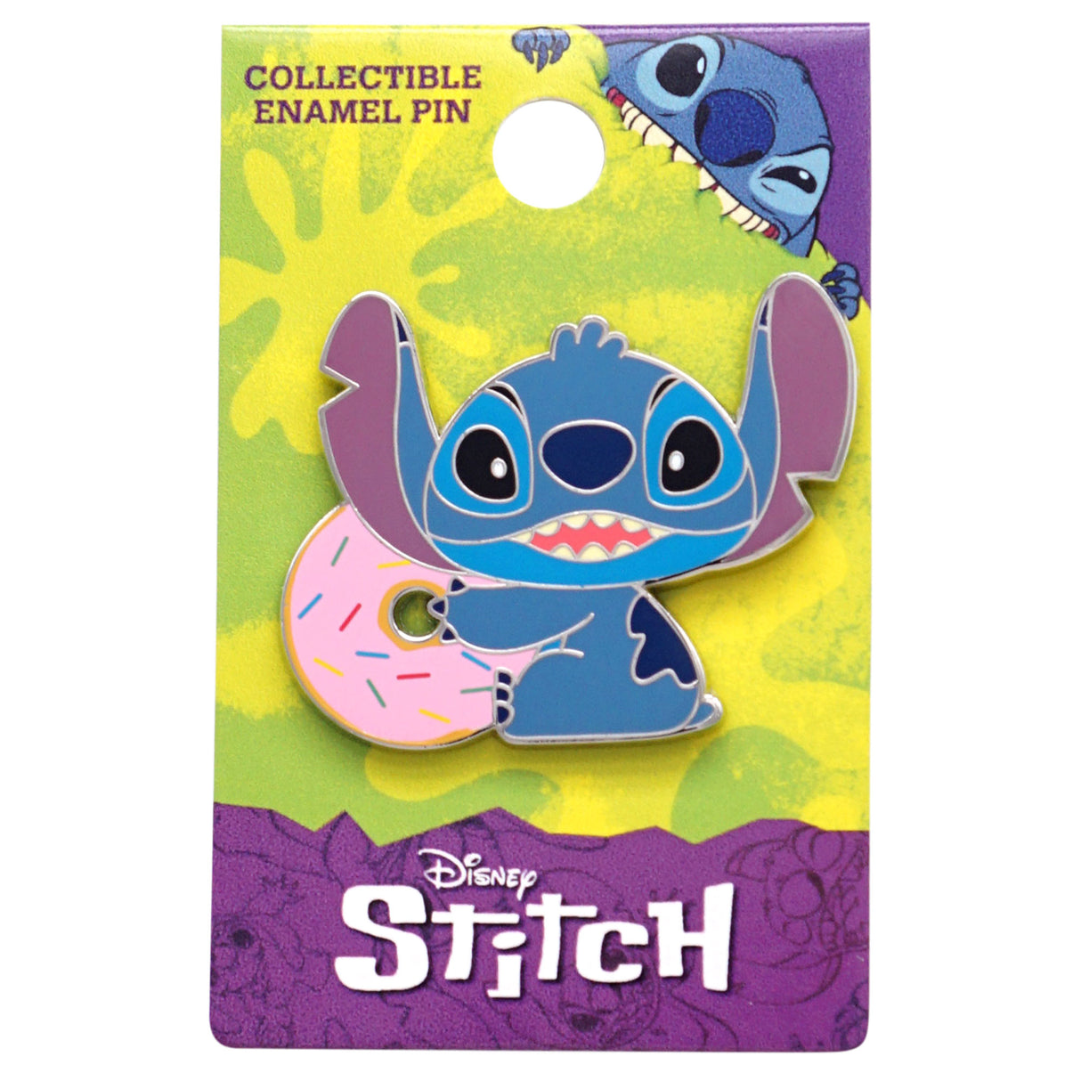 Disney Lilo and Stitch with Donut 1.75" Collectible Pin