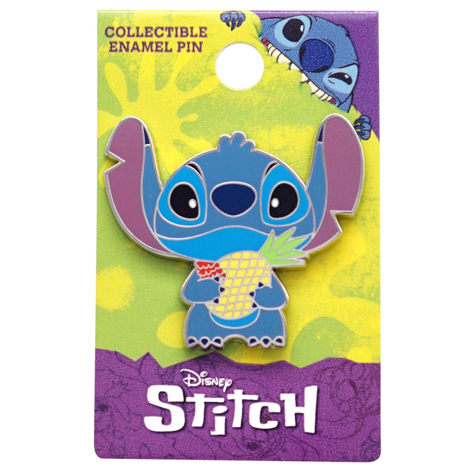 Disney Lilo and Stitch with Pineapple 1.75" Collectible Pin