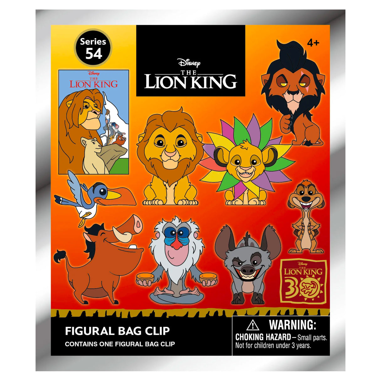 The Lion King 30th Anniversary Mystery 3D Foam Bag Clip