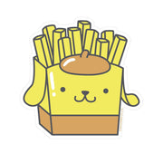 Pompompurin Fries Vinyl Sticker